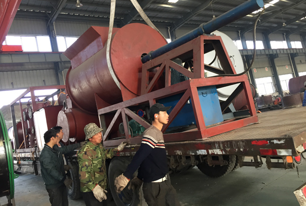 10T waste tyre to diesel oil machine transported to Chile