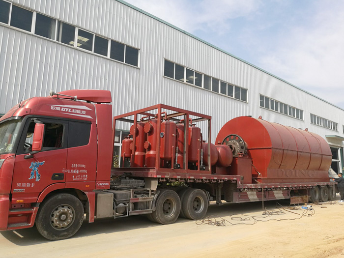 Waste plastic to oil pyrolysis plant delivered to Henan, China
