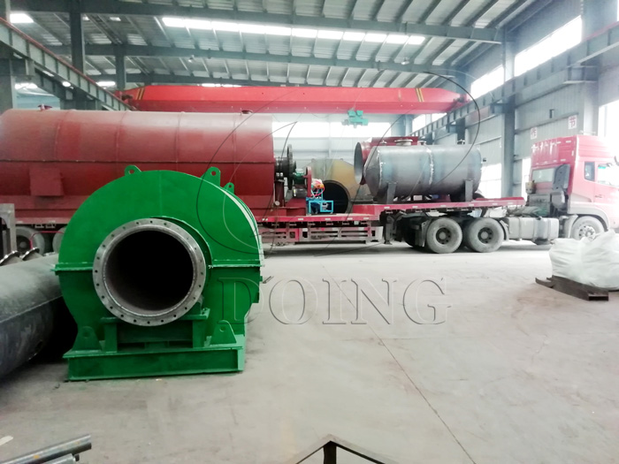 Plastic pyrolysis recycling to oil machine delivered to Gansu,China