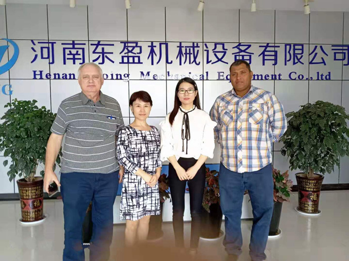 Two Israeli clients visited DOING company for waste tyre pyrolysis equipment
