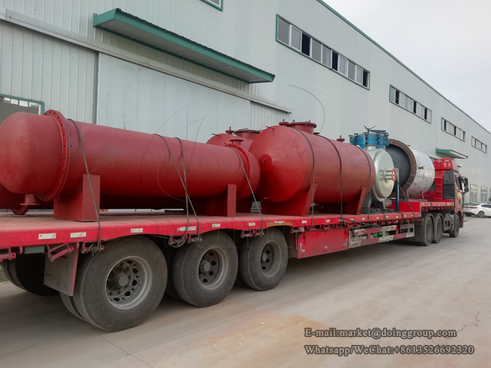 One set five tons waste oil distillation plant will be shipped to Myanmar