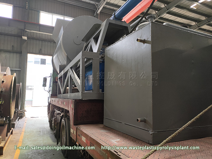 12T waste tyre pyrolysis equipment sent to Latvia