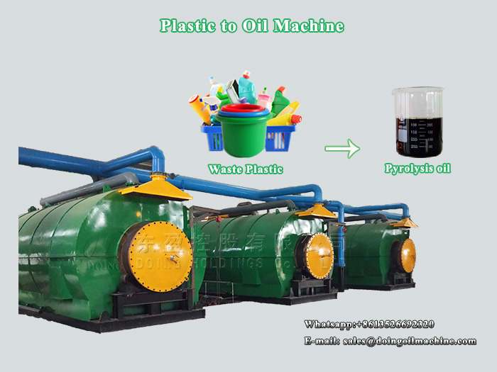 What factors affect the price of plastic to oil machine?