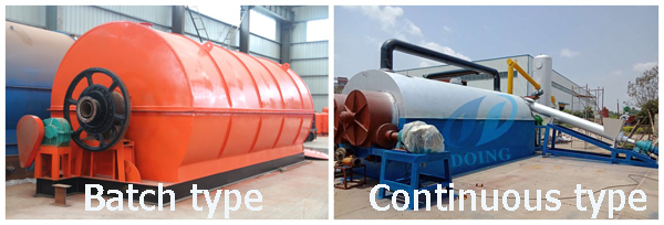 2 different type pyrolysis plant