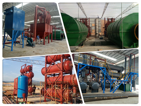 Gunagdong waste tire pyrolysis plant was installed