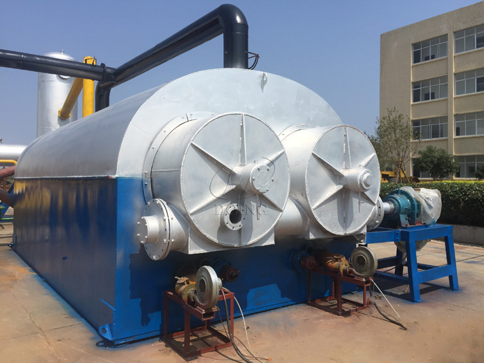 Continuous waste plastic recycling machine