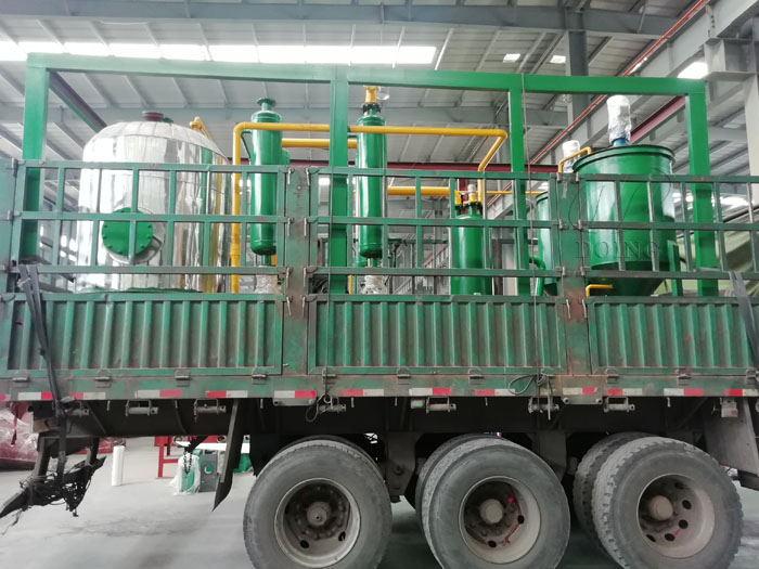 500 kilograms of small waste oil distillation machine were delivered to Mongolia