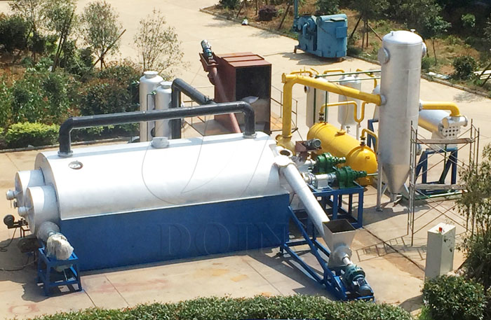 continuous waste tyre pyrolysis plant