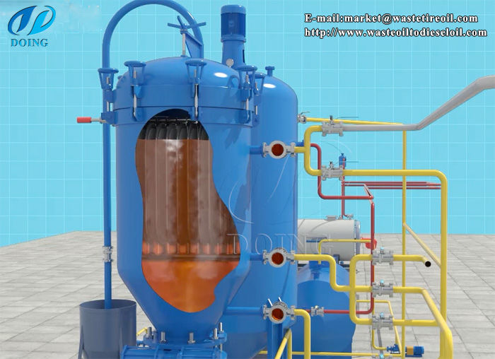 pyrolysis oil distillation machine