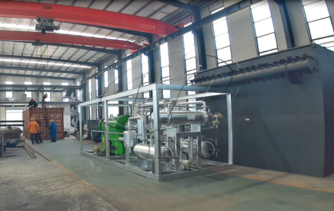 100kg/d small unit of waste plastic recycling pyrolysis plant will be transported to Philippines