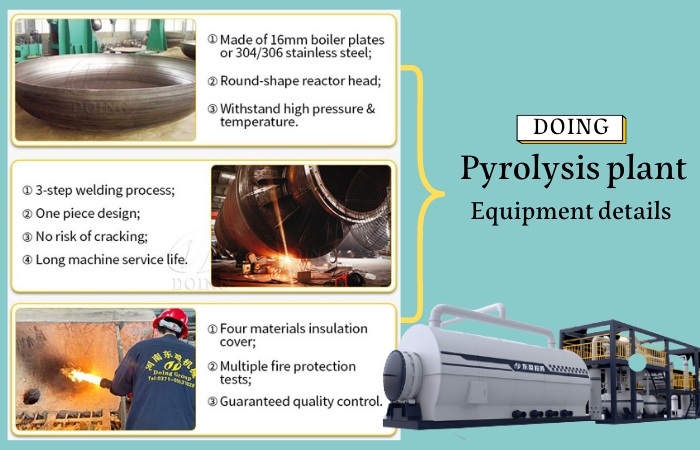 DOING pyrolysis plant details and advantages