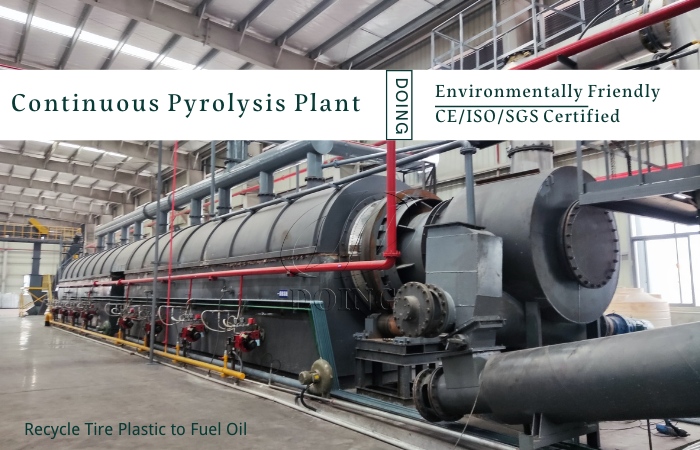 fully continuous pyrolysis machine