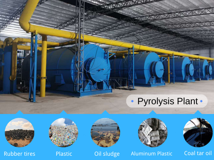Various raw materials that are suitable for pyrolysis machine