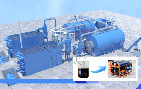 Can pyrolysis oil extracted from waste plastic run in genset?