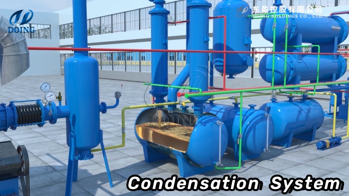 Cooling system of DOING pyrolysis machine
