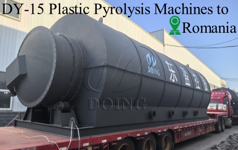 2 Sets of 15 Ton Plastic Pyrolysis Equipment Shipped to Romania