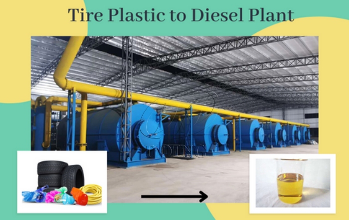 DOING tire pyrolysis plant and waste oil refining plant DOING tire pyrolysis plant and waste oil refining plant