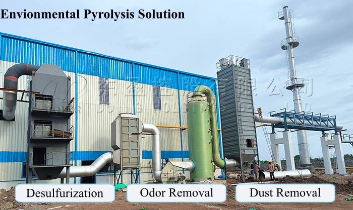 environmental pp plastic pyrolysis system