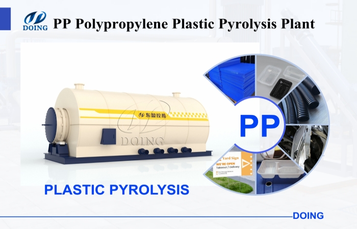polypropylene plastic recycling pyrolysis plant