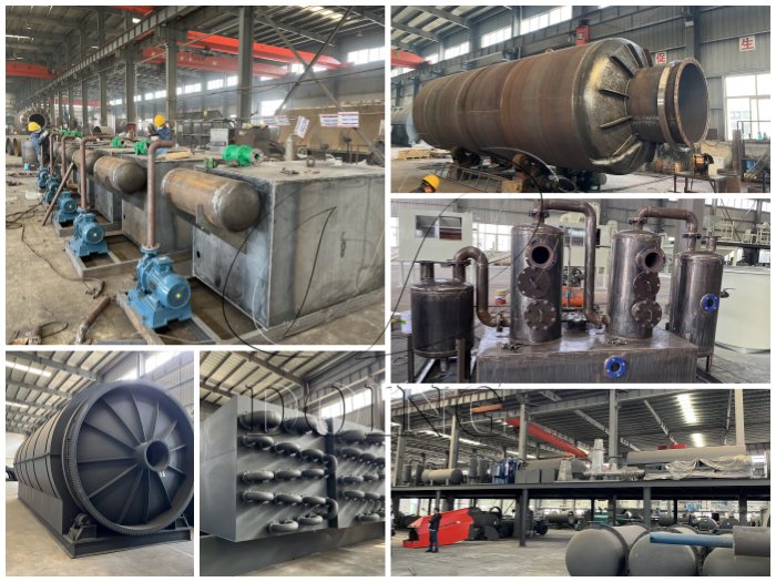 DOING factory manufacturing site DOING tire pyrolysis machine