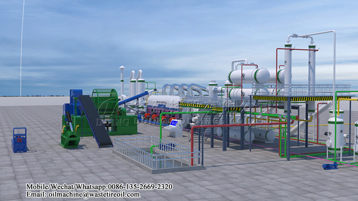 waste tire pyrolysis plant