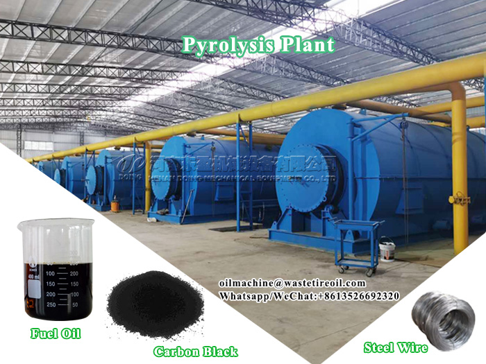 Waste tyre Pyrolysis recycling plant