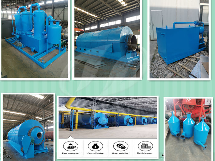 waste tyre pyrolysis plant and distillation plant