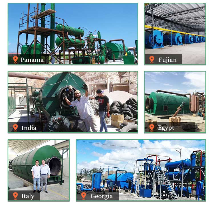 pyrolysis machine project cases