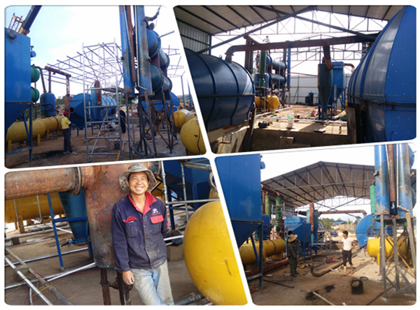 Waste plastic pyrolysis plant was installed in Dali, Yunan 