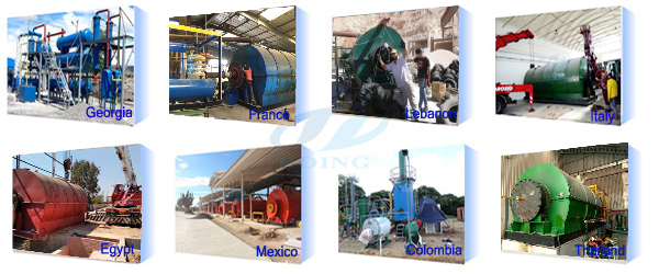 DOING waste tyre recycling plant all over the world