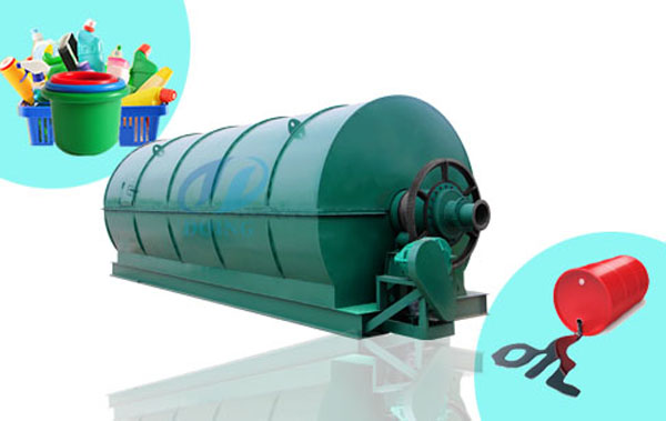 waste plastic to oil machine