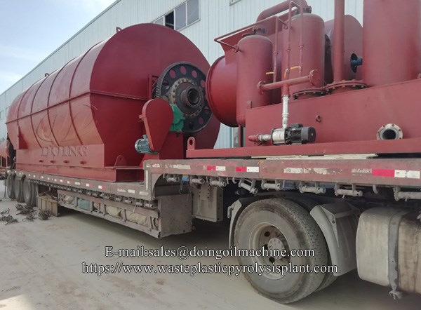 tyre to oil recycling plant