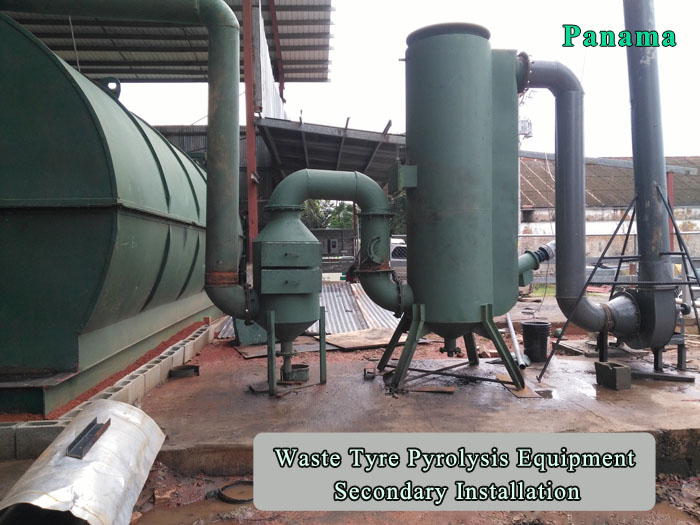 After-sales service for old customers' waste tyre pyrolysis equipment secondary installation