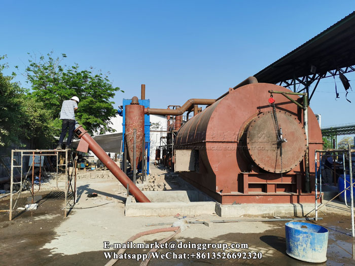 tyre pyrolysis plant