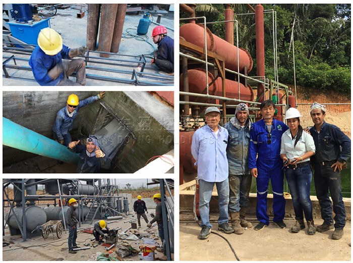 pyrolysis plant installation site