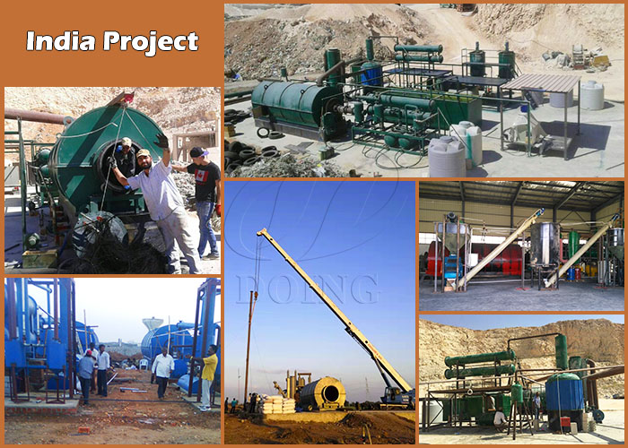 waste plastic treatment pyrolysis machine in India.