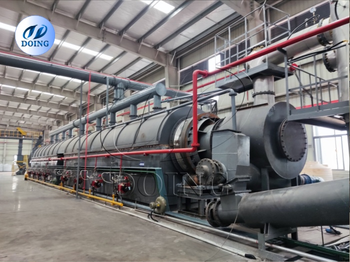Recycling plastic to fuel pyrolysis technology